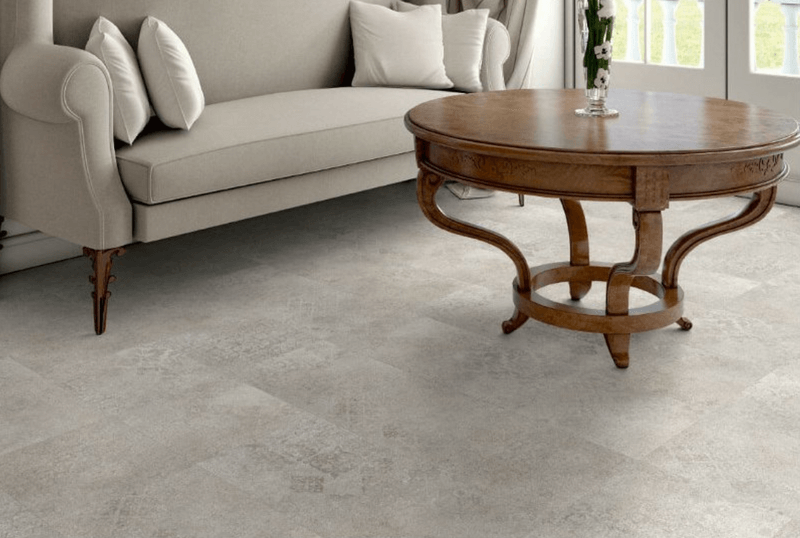 Vinylová podlaha Expona Domestic 5868 Ivory Stencil Concrete